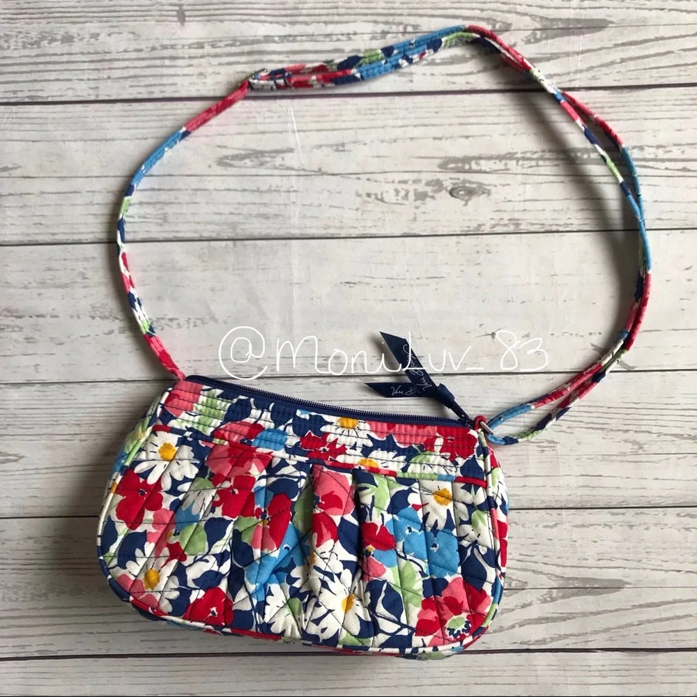 Vera Bradley floral adjustable crossbody bag spring purse - Picture 1 of 2